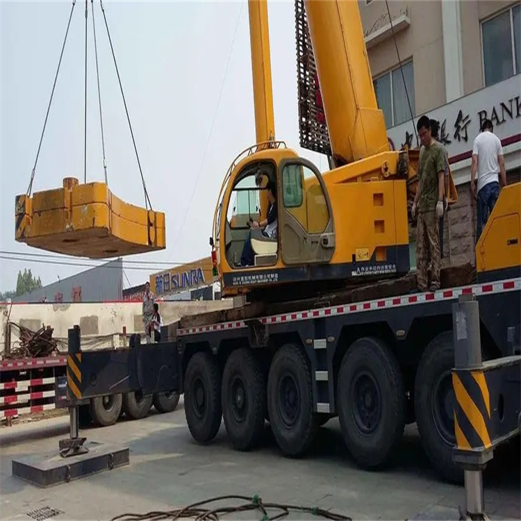 孟州当地吊车出租|机器吊装|75吨|工厂搬迁服务